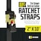 Dc Cargo 2in X 10 Retractable Ratchet Straps, 2PK 210RRSSH-2 - alternate 3